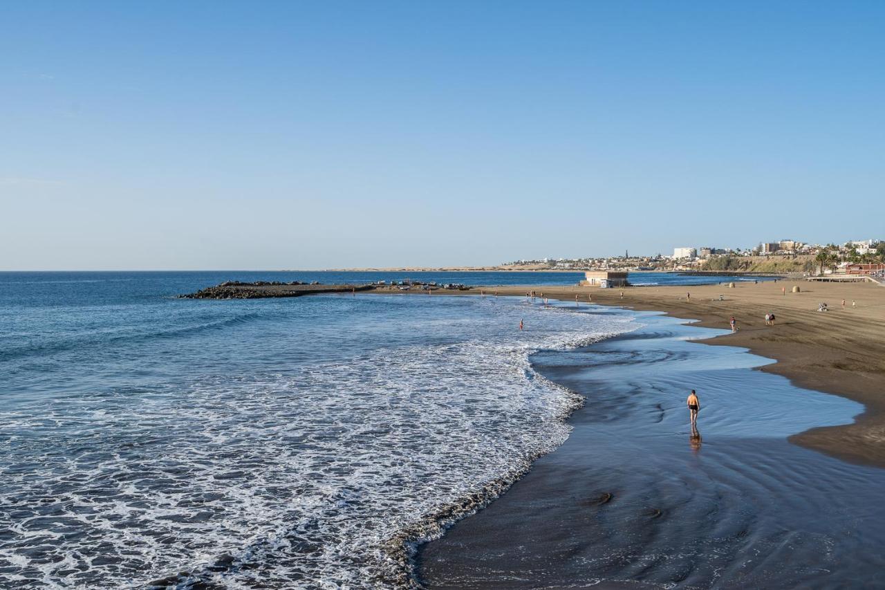 Bonito Bungalow Con Piscina Junto A La Playa San Bartolome Bagian luar foto
