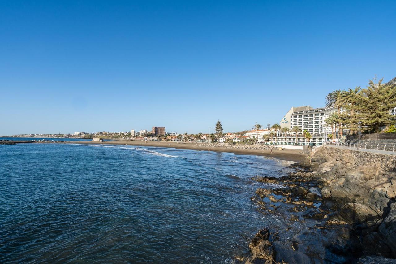 Bonito Bungalow Con Piscina Junto A La Playa San Bartolome Bagian luar foto